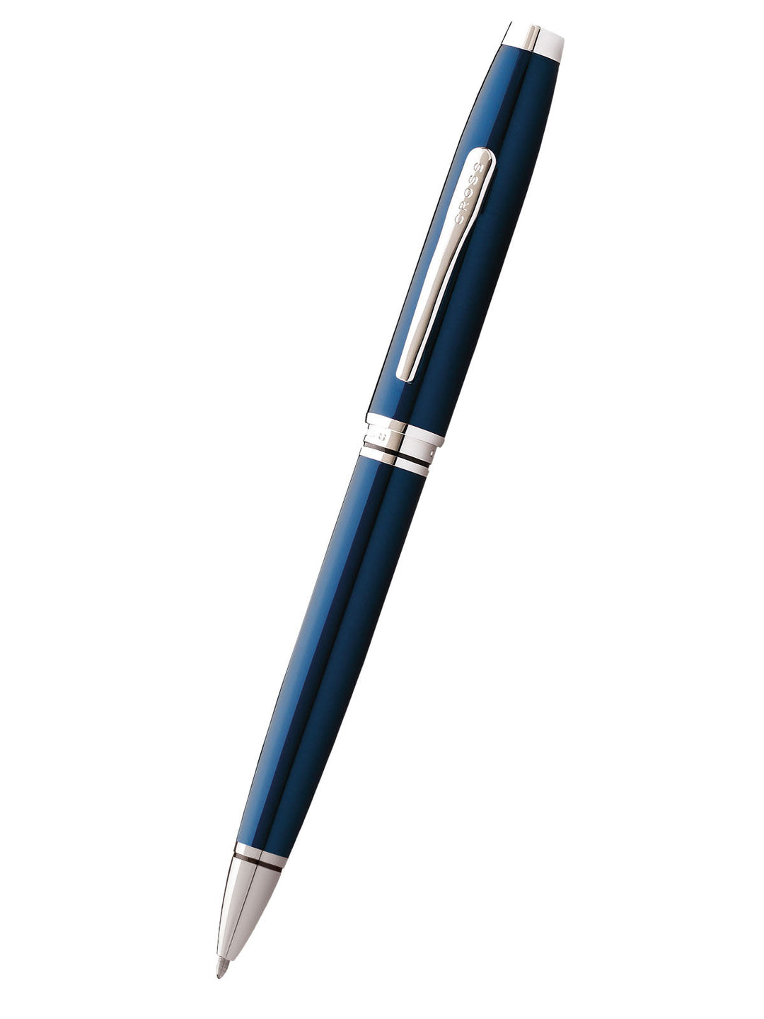 KSG set - Single Pen SET - Cross Coventry Ballpoint Pen - Blue Chrome Trim