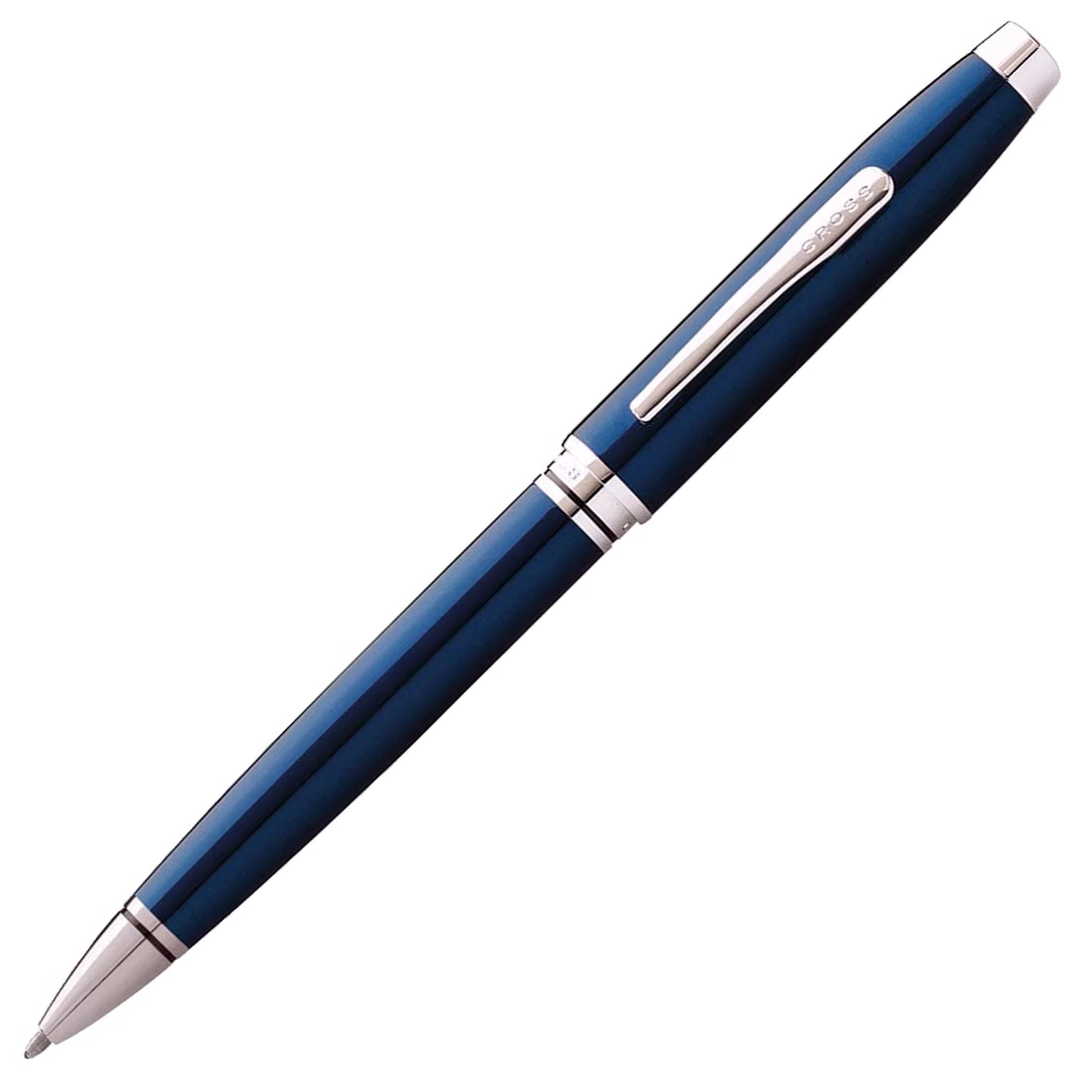 KSG set - Single Pen SET - Cross Coventry Ballpoint Pen - Blue Chrome Trim