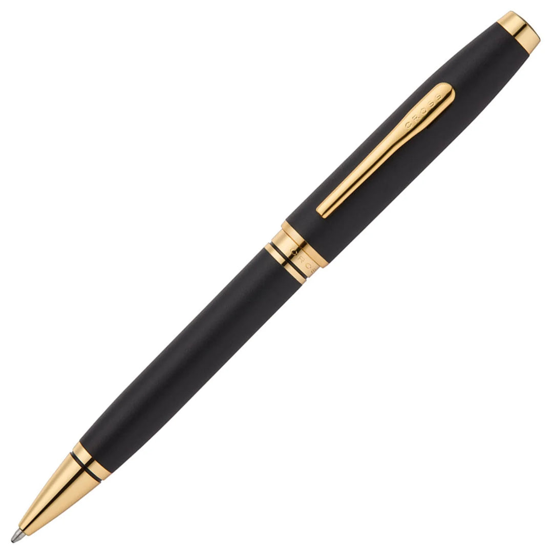KSG set - Single Pen SET - Cross Coventry Ballpoint Pen - Matte Black Gold Trim