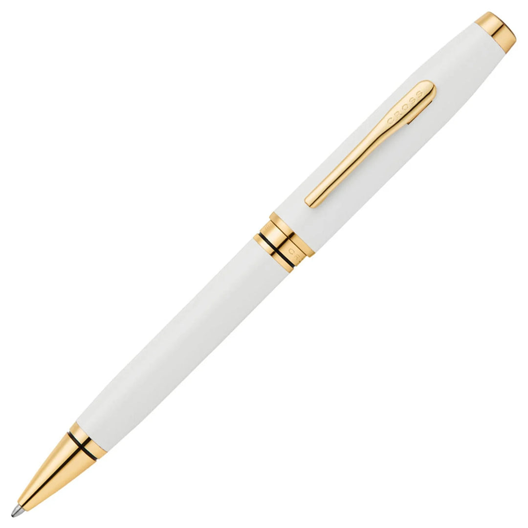 KSG set - Single Pen SET - Cross Coventry Ballpoint Pen - White Gold Trim