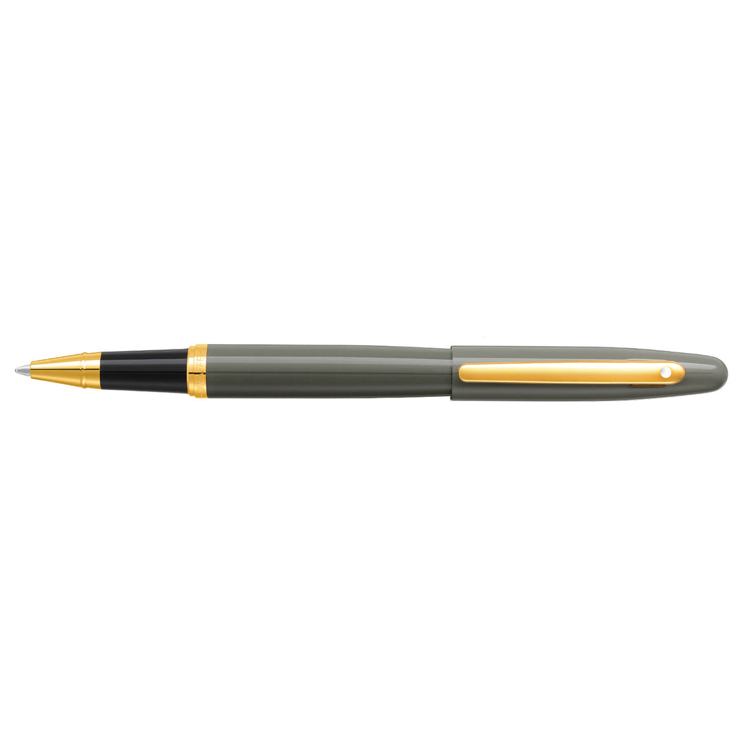 COMING SOON !!! - Sheaffer VFM Rollerball Pen Matte - Gray Light Gold Trim with PVD (with LASER Engraving) - KSGILLS.com | The Writing Instruments Expert