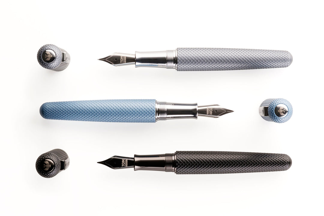 KSG set - Single Pen SET - Tom Hessin Charles 1870 Gherkin Fountain Pen - Sky Blue