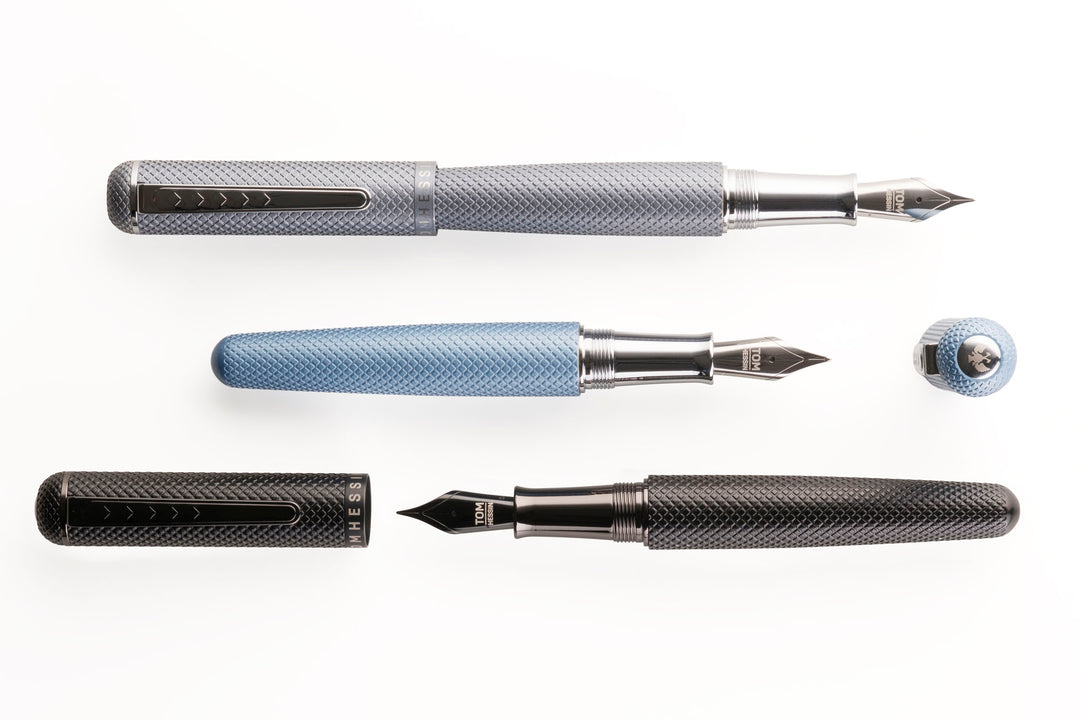 KSG set - Single Pen SET - Tom Hessin Charles 1870 Gherkin Fountain Pen - Sky Blue