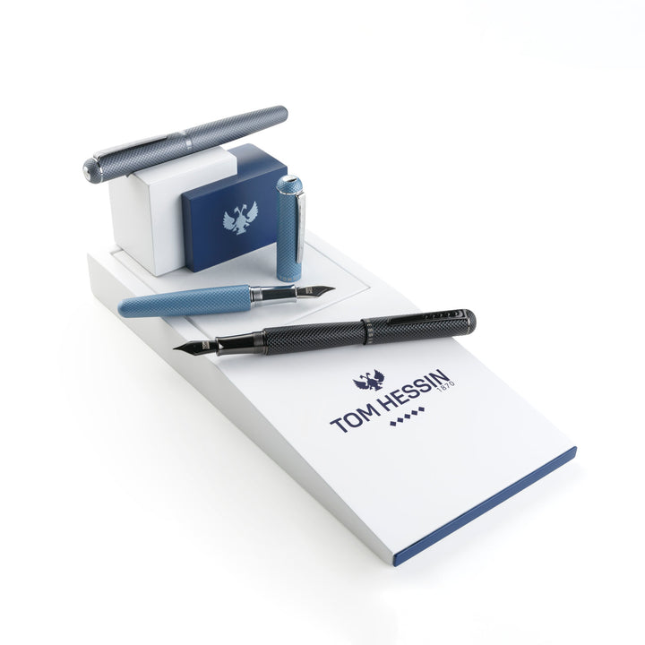 KSG set - Single Pen SET - Tom Hessin Charles 1870 Gherkin Fountain Pen - Sky Blue
