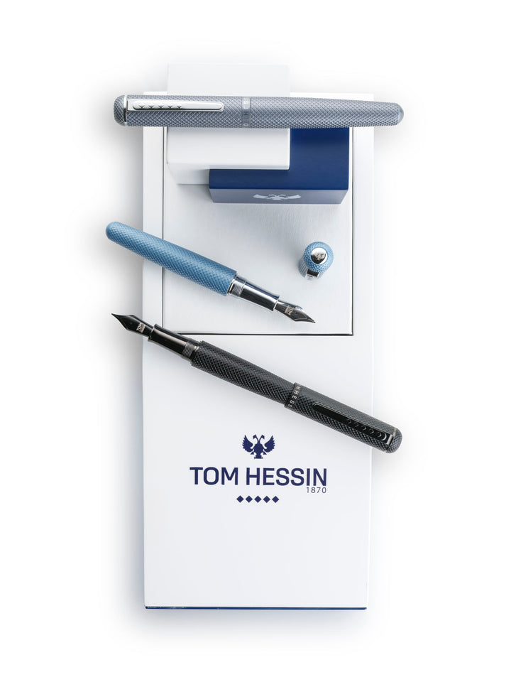 KSG set - Single Pen SET - Tom Hessin Charles 1870 Gherkin Fountain Pen - Sky Blue