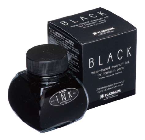 Platinum Dye Ink Bottle 60ml – #1 Black - KSGILLS.com | The Writing Instruments Expert