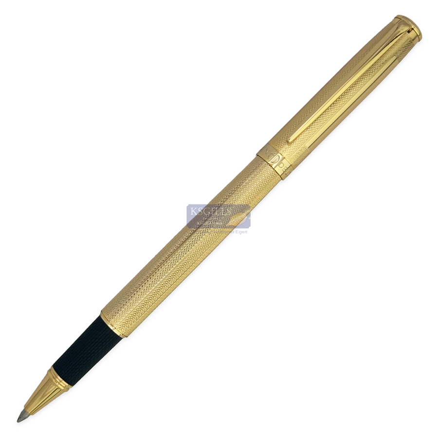 Alain Delon Galaxy Rollerball Pen - Chiselled Gold  (with LASER Engraving) - KSGILLS.com | The Writing Instruments Expert