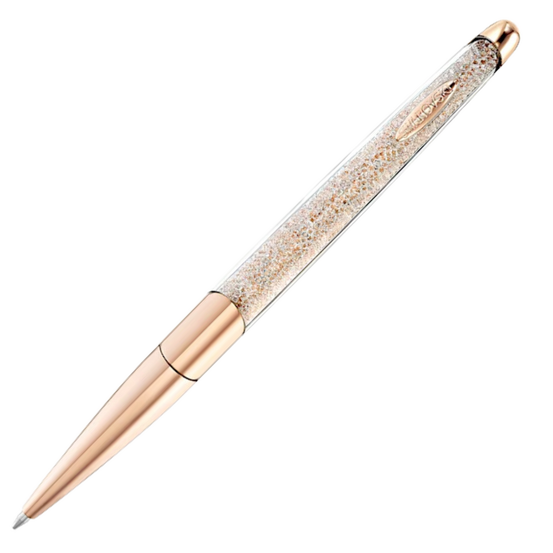 Swarovski Crystalline Nova Ballpoint Pen - Champagne Rose Gold Trim - KSGILLS.com | The Writing Instruments Expert