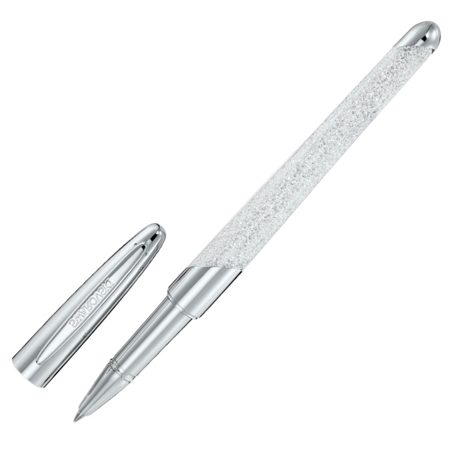 Swarovski Crystalline Nova Rollerball Pen - Silver Chrome Trim - KSGILLS.com | The Writing Instruments Expert