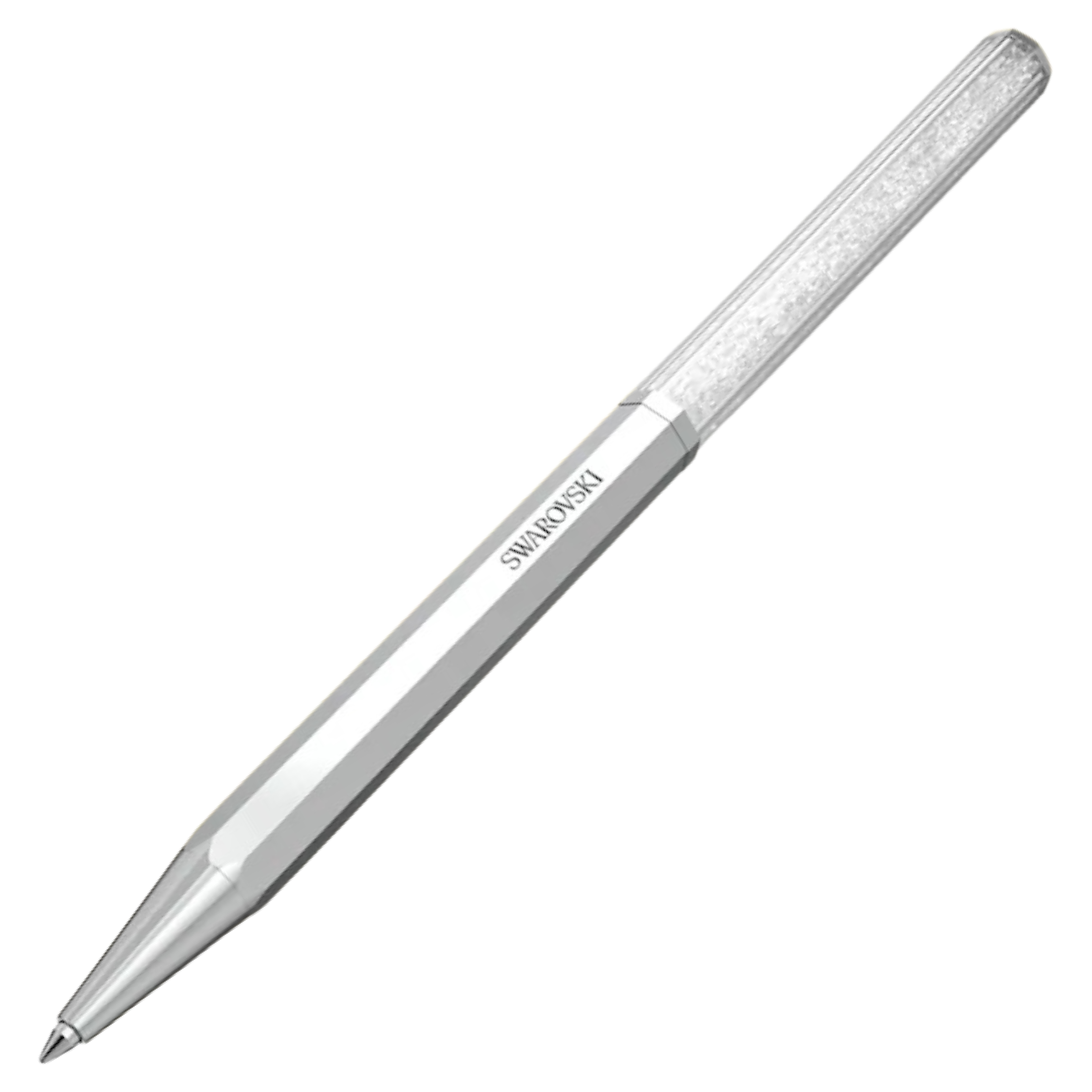 Swarovski Crystalline Octagon Ballpoint Pen - Silver Chrome Trim (with ...
