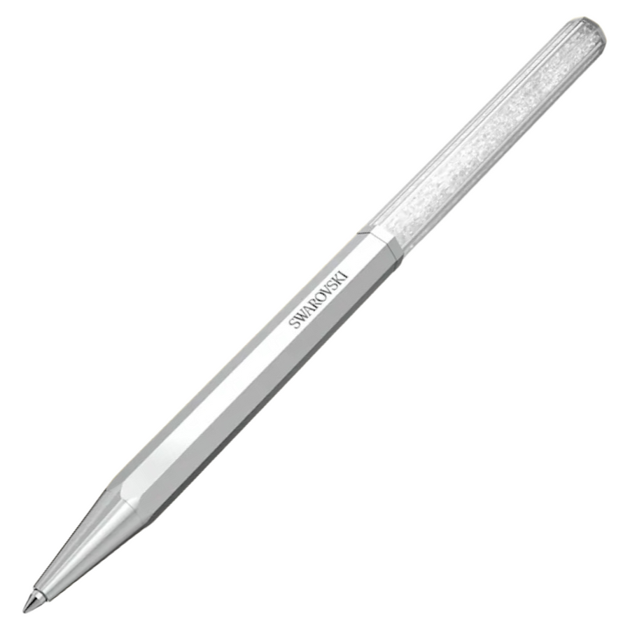 Swarovski Crystalline Octagon Ballpoint Pen - Silver Chrome Trim - KSGILLS.com | The Writing Instruments Expert