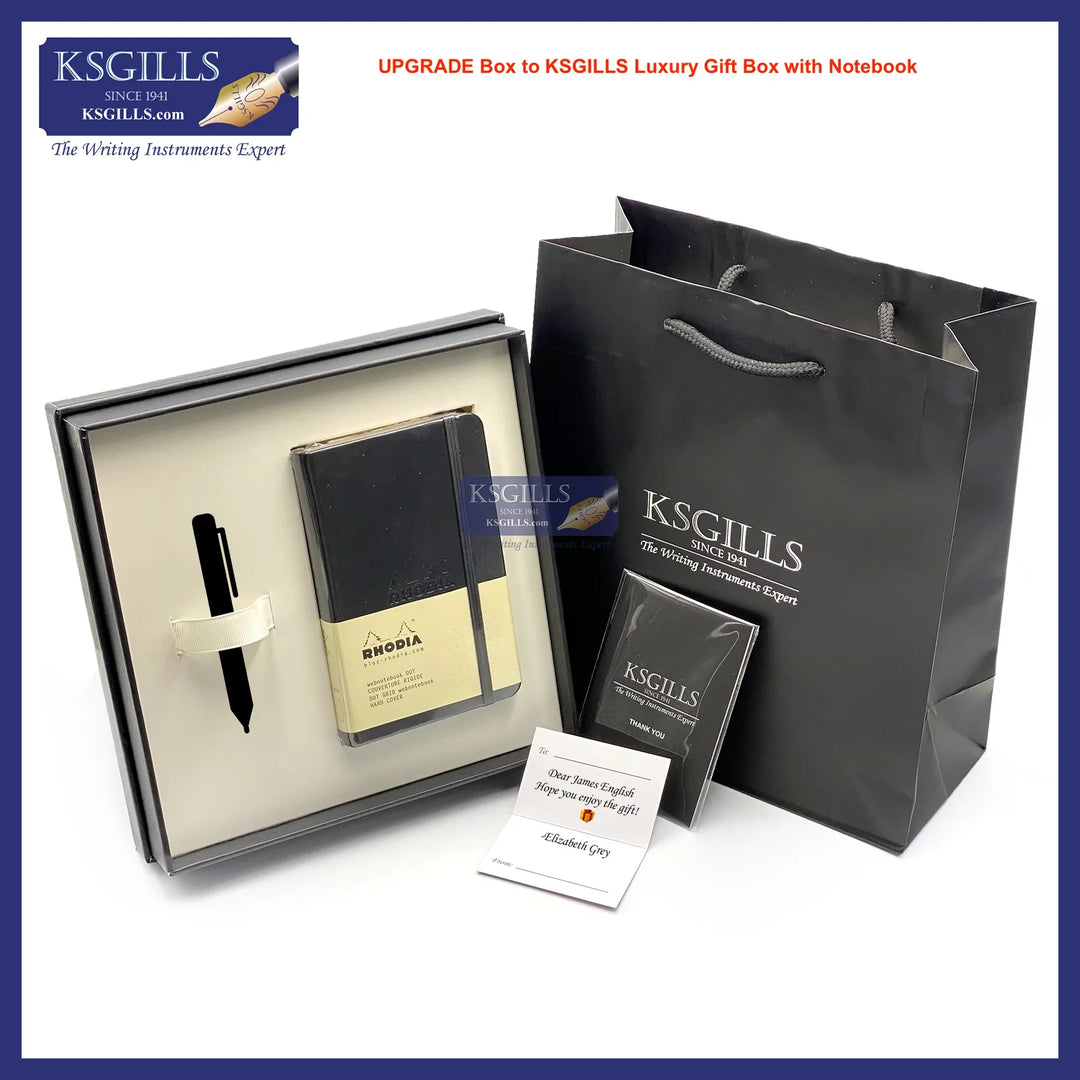 UPGRADE BOX Package to KSG Notebook SET (RHODIA A6) with KSGILLS Luxury Gift Box (BIG) Special Hardcover (Square) - MUST Buy Pen Additionally