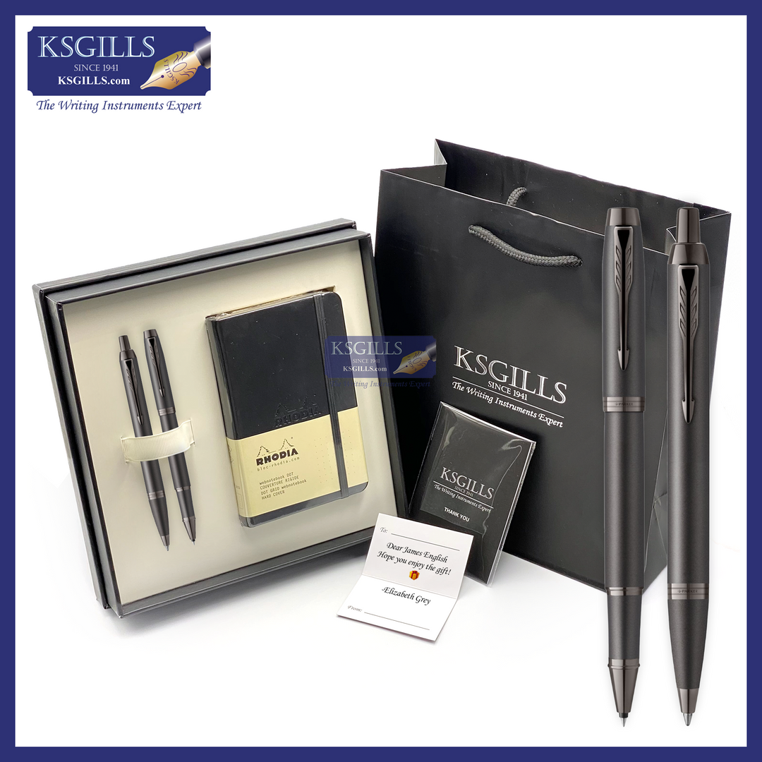 KSG set - Double Pen SET - Parker IM Rollerball & Ballpoint Pen - [Various Colours] - KSGILLS.com | The Writing Instruments Expert