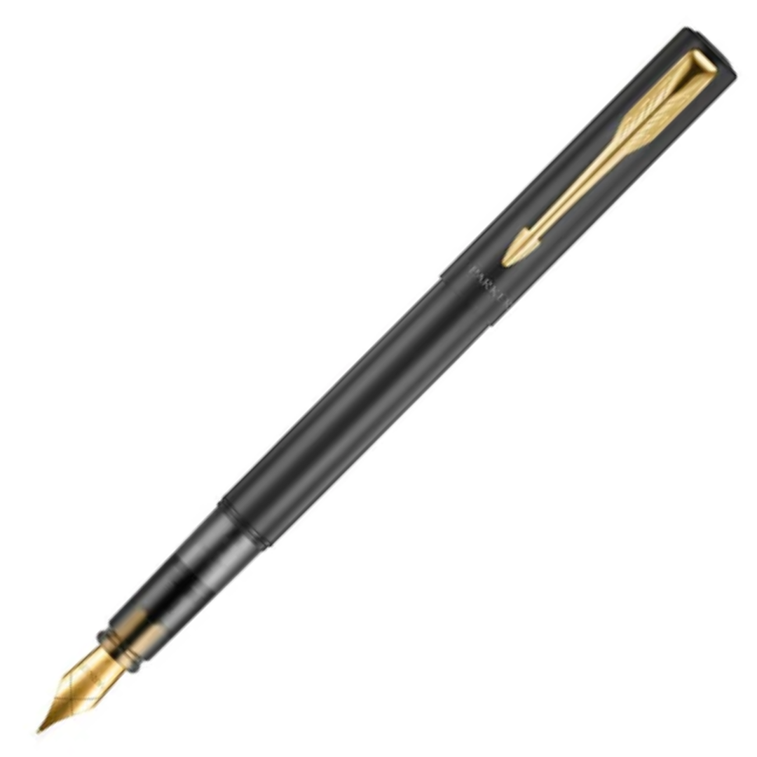 KSG set - Parker Vector XL Fountain Pen SET Metallic - Black Gold Trim