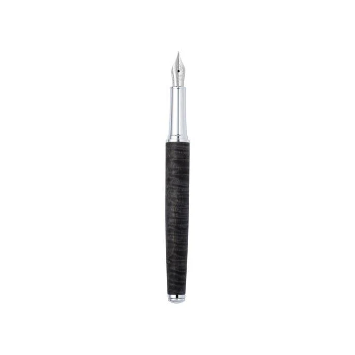KSG set - Tom Hessin Edinburgh Fountain Pen - Stockbridge Stone Grey Chrome Trim