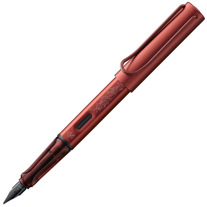 Lamy AL-Star Fountain Pen - Gryffindors WITH Ink Converter and LASER Engraving (Harry Potter Special Edition)