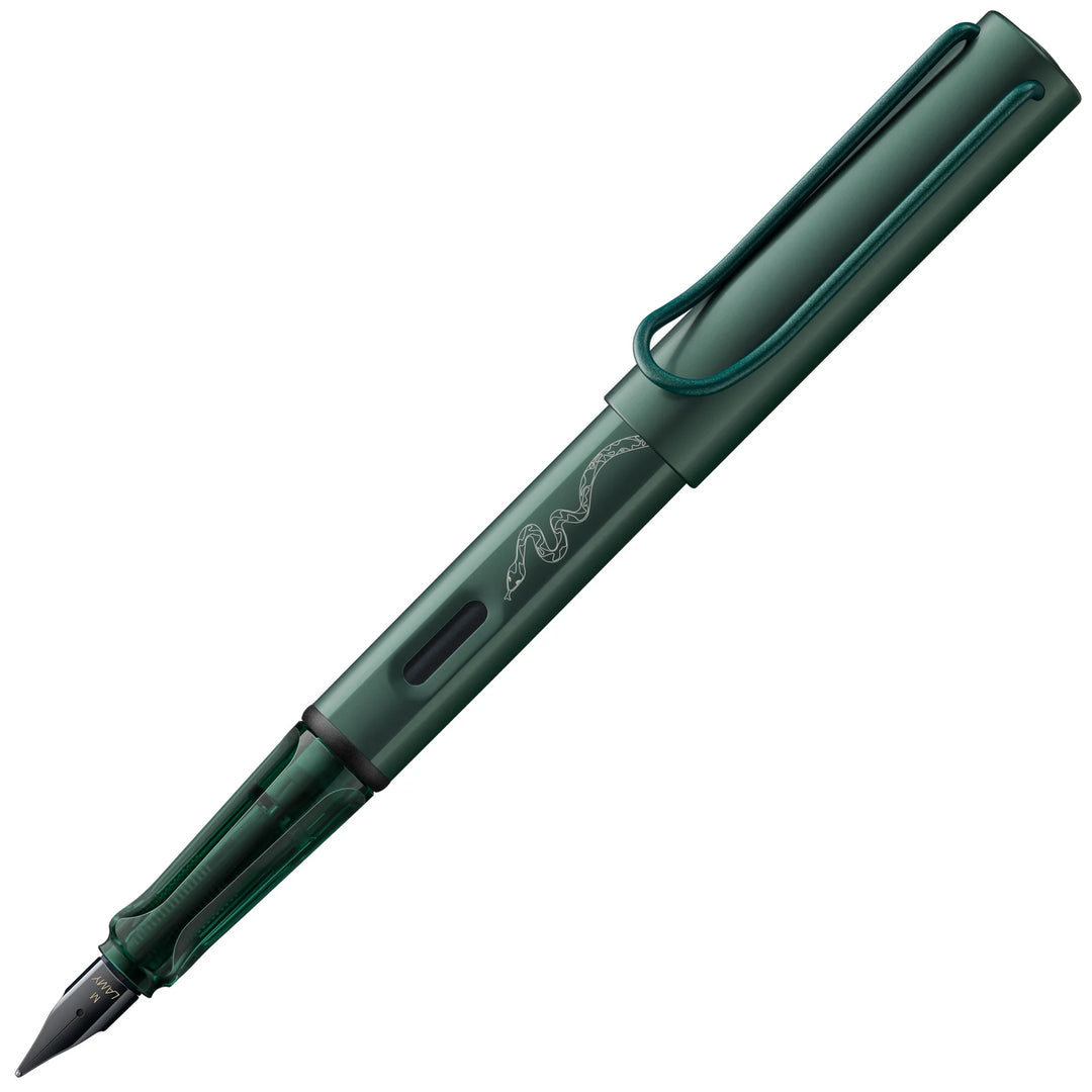 Lamy AL-Star Fountain Pen - Slytherin WITH Ink Converter and LASER Engraving (Harry Potter Special Edition)