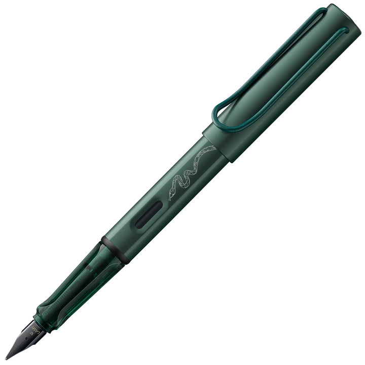 Lamy AL-Star Fountain Pen - Slytherin WITH Ink Converter and LASER Engraving (Harry Potter Special Edition)