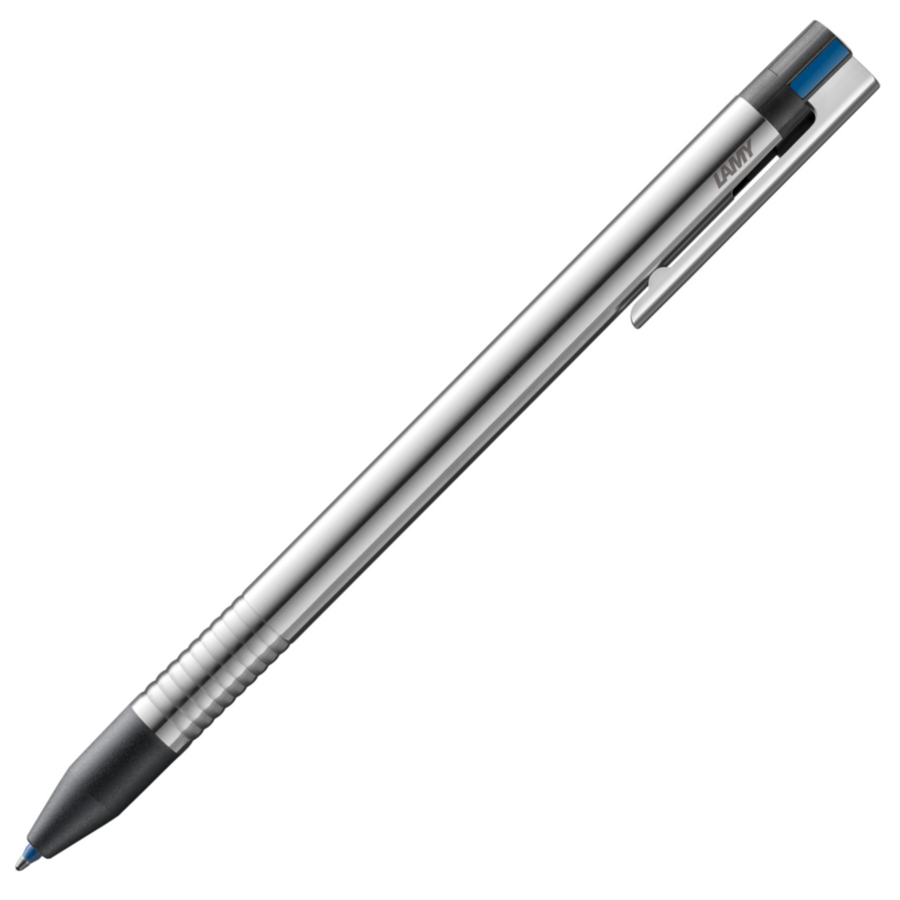 Lamy Logo Multifunction Pen - Stainless Steel Brushed (3 in 1 Ballpoint Pen) - KSGILLS.com | The Writing Instruments Expert