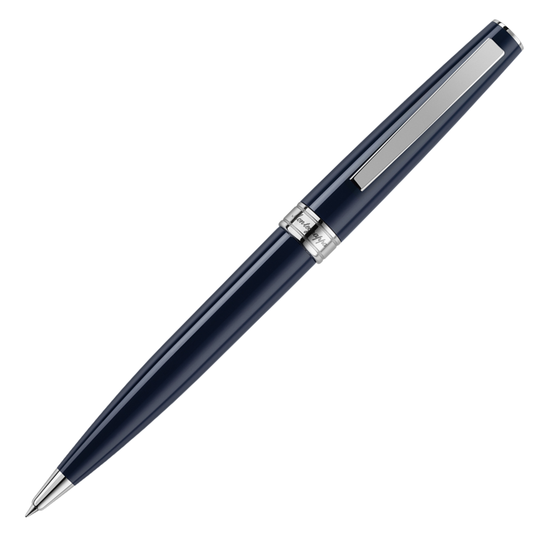 Montegrappa Armonia Ballpoint Pen -  Dark Blue Chrome Trim