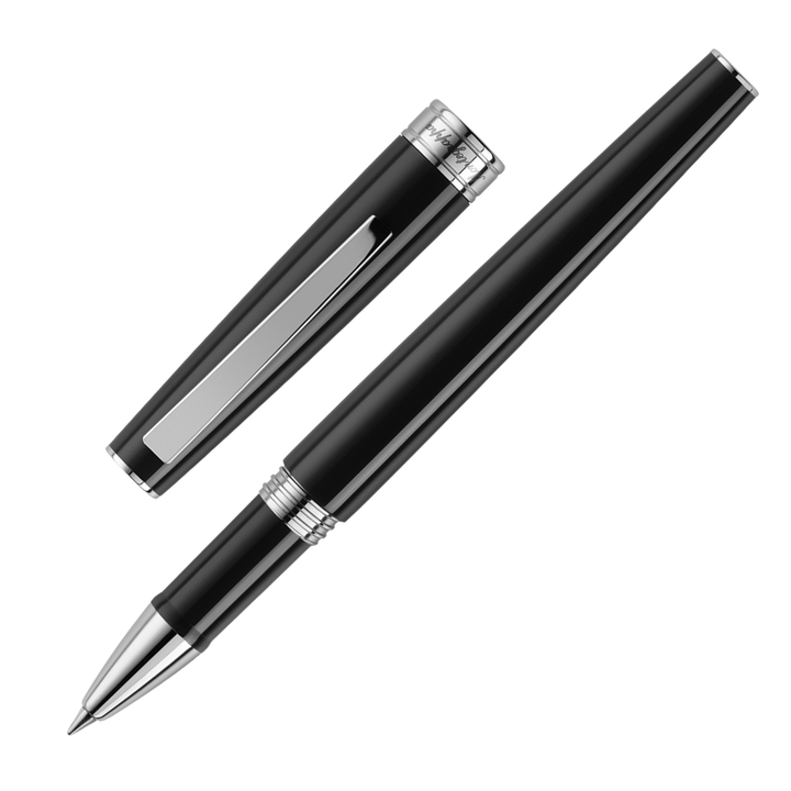 Montegrappa Armonia Rollerball Pen -  Black Chrome Trim