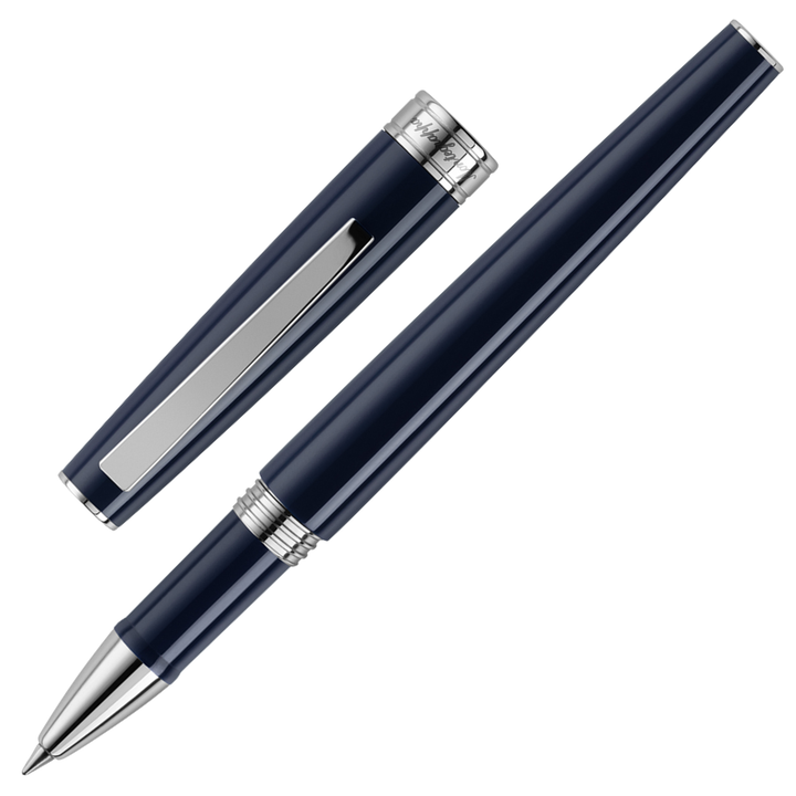 Montegrappa Armonia Rollerball Pen -  Dark Blue Chrome Trim