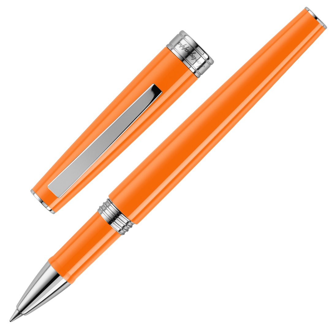 Montegrappa Armonia Rollerball Pen -  Orange Chrome Trim