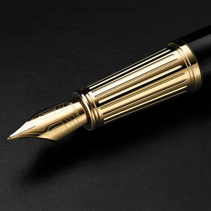 Parker Ingenuity Fountain Pen - Black Gold Trim