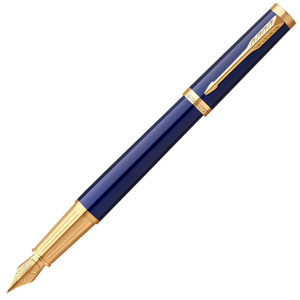 Parker Ingenuity Fountain Pen - Blue Gold Trim