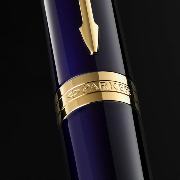 Parker Ingenuity Fountain Pen - Blue Gold Trim