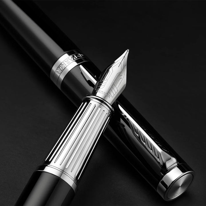 Parker Ingenuity Fountain Pen - Black Chrome Trim