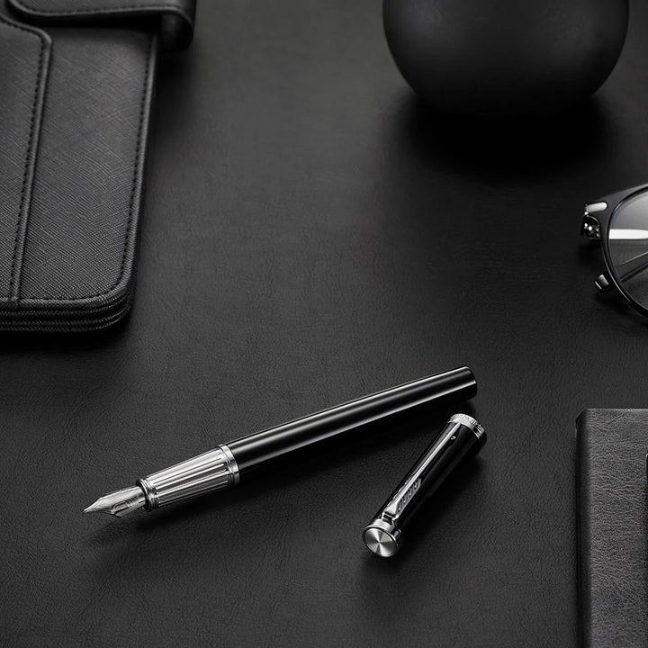 Parker Ingenuity Fountain Pen - Black Chrome Trim