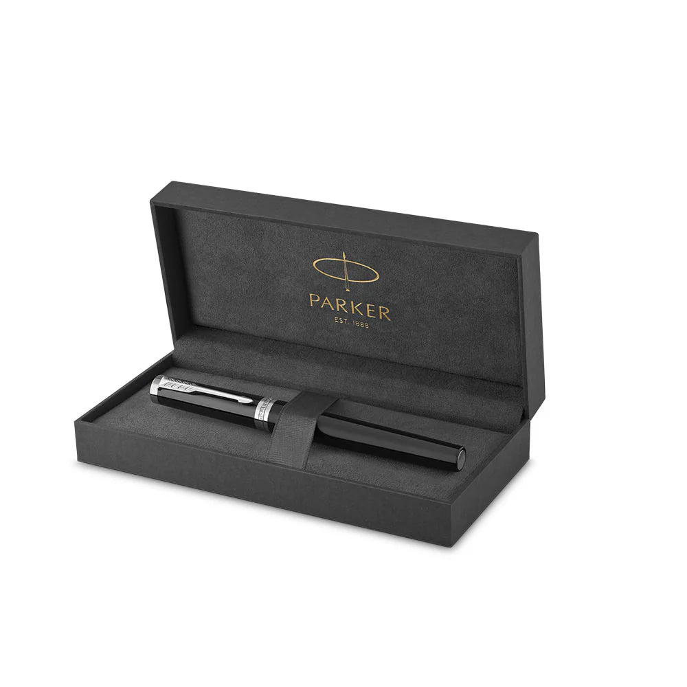 Parker Ingenuity Fountain Pen - Black Chrome Trim