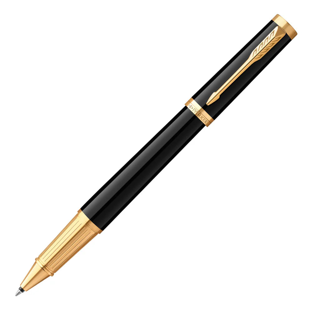 Parker Ingenuity Rollerball Pen - Black Gold Trim with EXTRA Refill