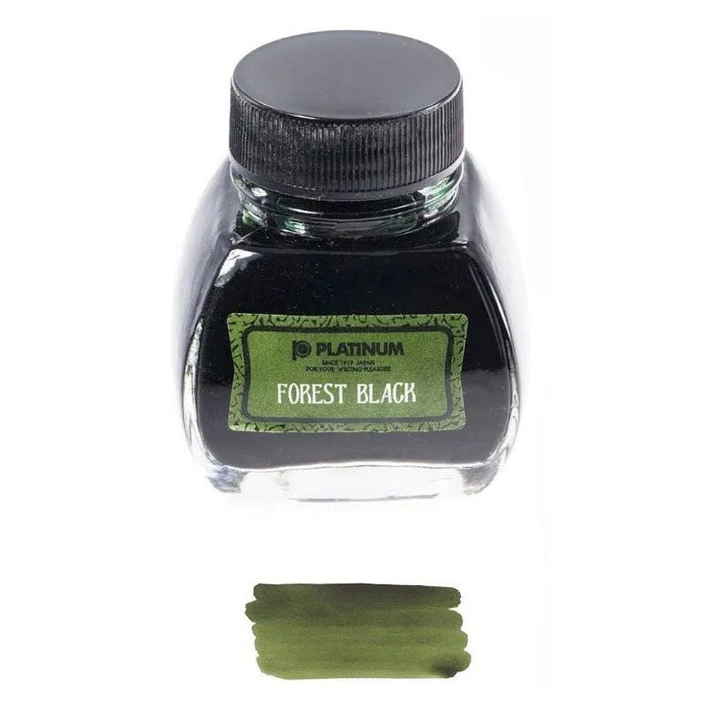 Platinum Classic Ink Bottle 60ml – #44 Forest Black - KSGILLS.com | The Writing Instruments Expert