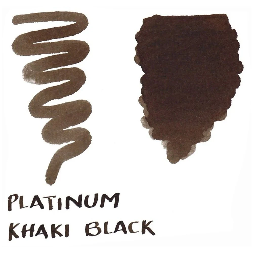 Platinum Classic Ink Bottle 60ml – #61 Khaki Black - KSGILLS.com | The Writing Instruments Expert