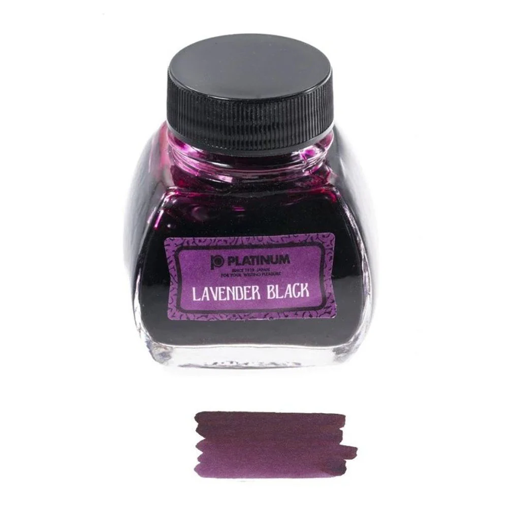 Platinum Classic Ink Bottle 60ml – #86 Lavender Black - KSGILLS.com | The Writing Instruments Expert