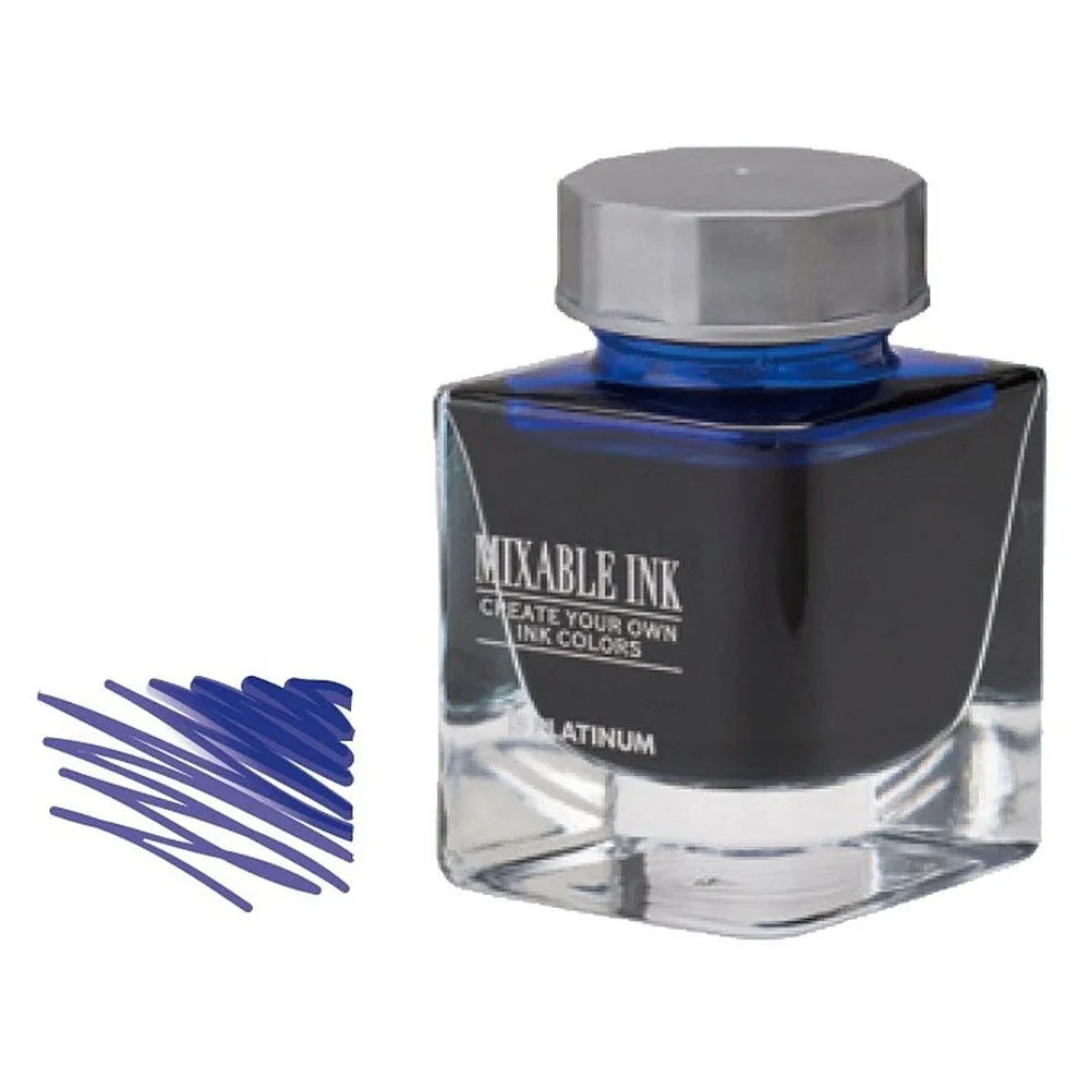 Platinum Ink (Mixable) Bottle 20ml - #55 Aurora Blue - KSGILLS.com | The Writing Instruments Expert