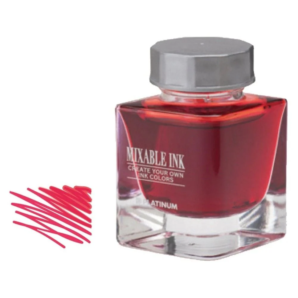 Platinum Ink (Mixable) Bottle 20ml - #11 Flame Red - KSGILLS.com | The Writing Instruments Expert