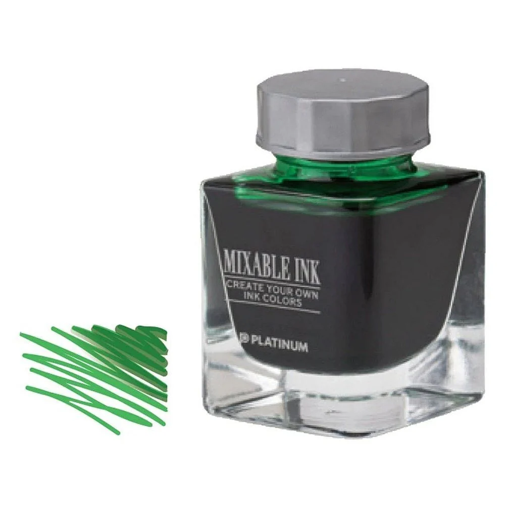 Platinum Ink (Mixable) Bottle 20ml - #41 Leaf Green - KSGILLS.com | The Writing Instruments Expert