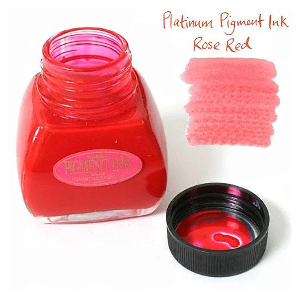 Platinum Pigment Ink Bottle 60ml – #20 Rose Red - KSGILLS.com | The Writing Instruments Expert