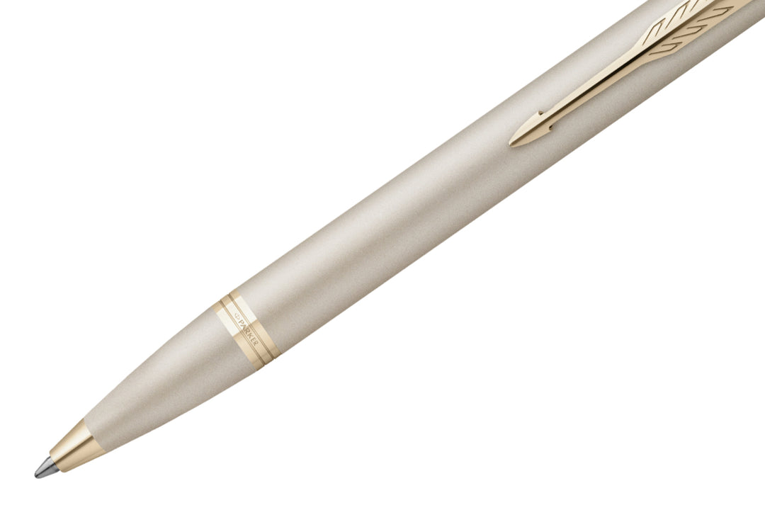 Parker IM Ballpoint Pen - Champagne Gold Monochrome - Refill Black Medium (M) - KSGILLS.com | The Writing Instruments Expert