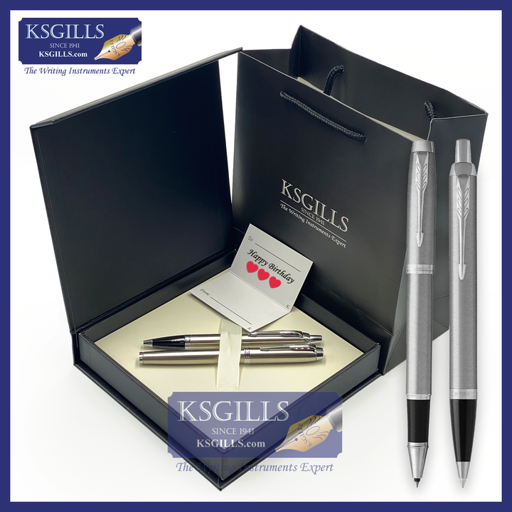 KSG set - Double Pen SET - Parker IM Rollerball & Ballpoint Pen - [Various Colours] - KSGILLS.com | The Writing Instruments Expert