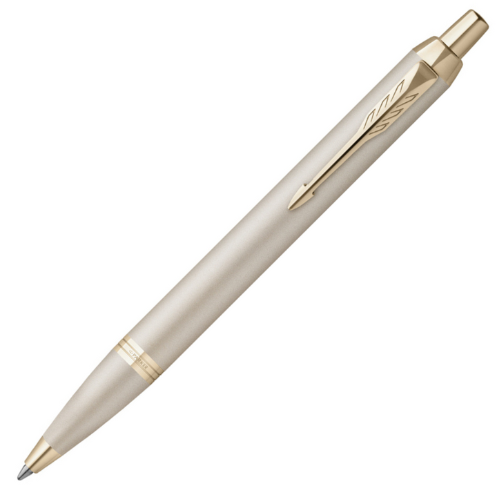 Parker IM Ballpoint Pen - Champagne Gold Monochrome - Refill Black Medium (M) - KSGILLS.com | The Writing Instruments Expert