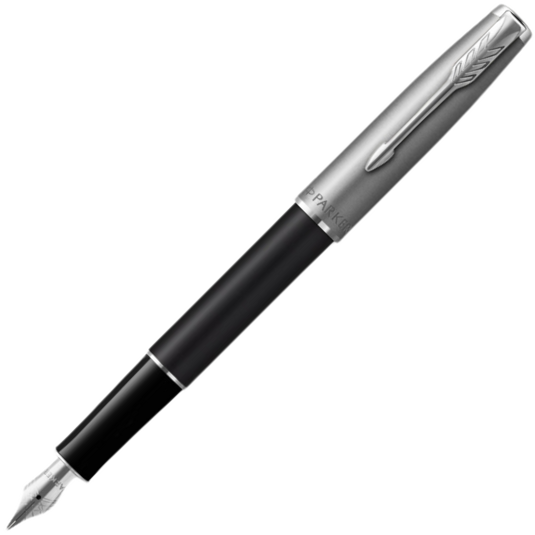 Parker Sonnet Essentials Fountain Pen - Black Body Chrome Cap