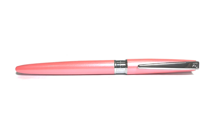 KSG Set - Pierre Cardin Aquarius Executive Pearlescent Fountain Pen - Pink Chrome Trim Lacquer Shinny (with LASER Engraving) - KSGILLS.com | The Writing Instruments Expert