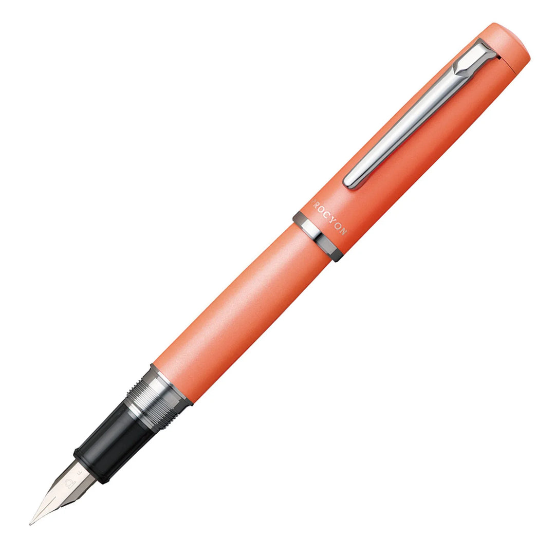 Platinum Procyon Fountain Pen - Persimmon Orange WITH Ink Converter and LASER Engraving