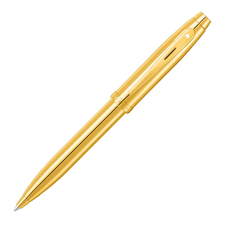 KSG set - Single Pen SET - Sheaffer 100 Ballpoint Pen - Gold - Glossy Full Gold PVD