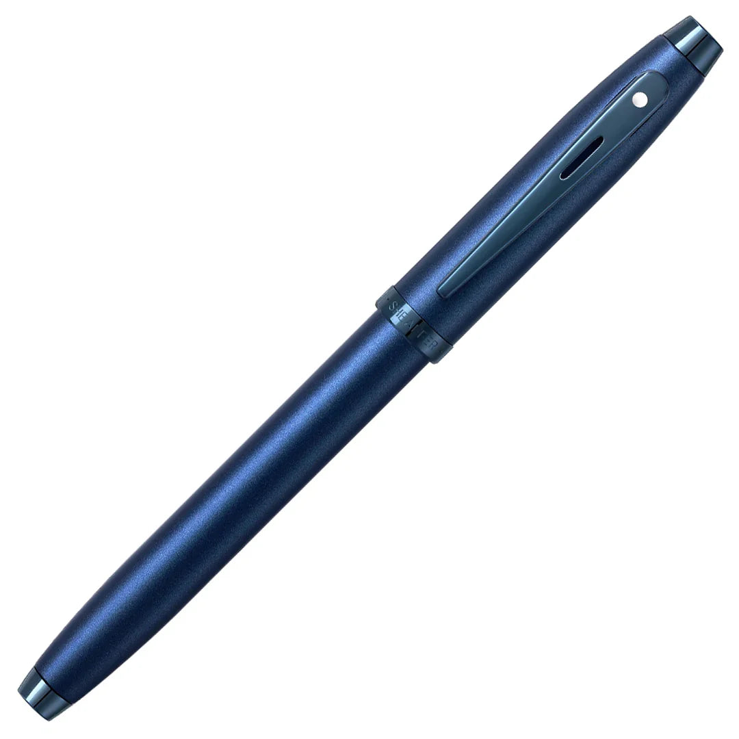 KSG set - Single Pen SET - Sheaffer 100 Rollerball Pen - Satin Blue Trim PVD