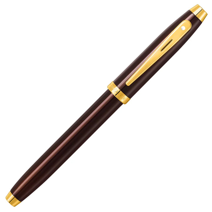 KSG set - Single Pen SET - Sheaffer 100 Fountain Pen - Brown - Coffee Edition Gold Trim